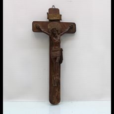 14 1/2" Wood Carved Crucifix SKU C421-1192